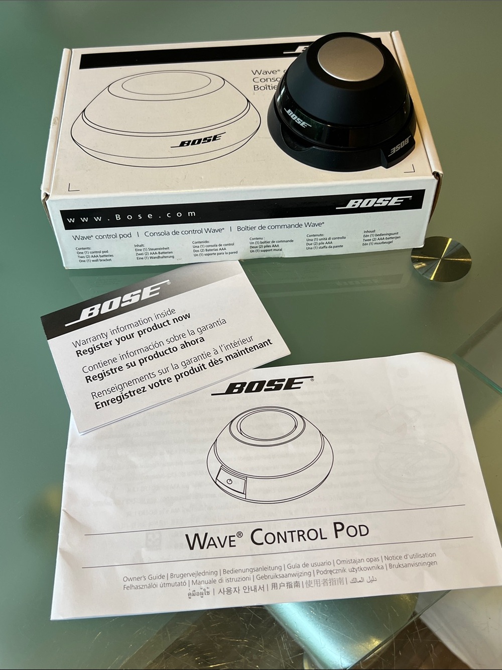 Bose Wave Control Pod in Black with Silver Top Accent
